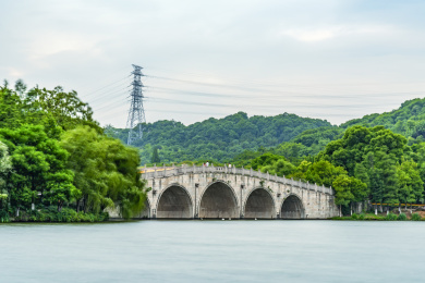 杭州萧山湘湖跨湖桥