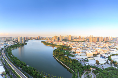 厦门湖边水库，湖边花园
