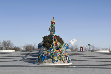 锡林郭勒盟贝子山额尔顿敖包建筑景观