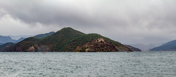 中国云南省丽江市宁蒗县泸沽湖自然景观
