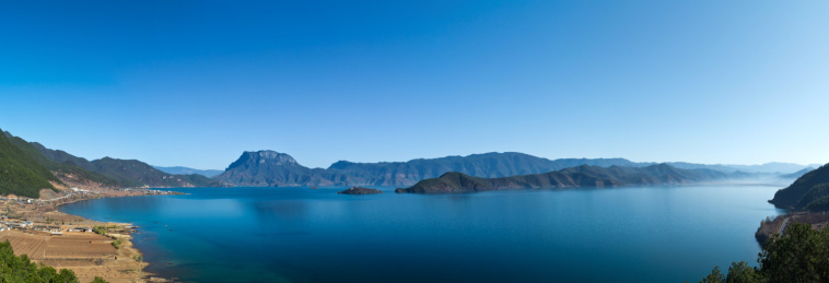 中国云南省丽江市宁蒗县泸沽湖自然景观