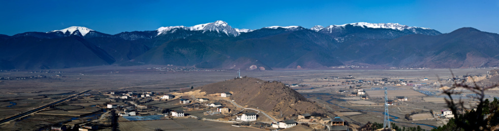 香格里拉纳帕海草原雪山景观