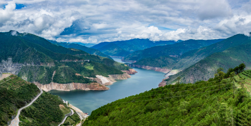 云南省大理市南涧县无量山澜沧江峡谷自然景观