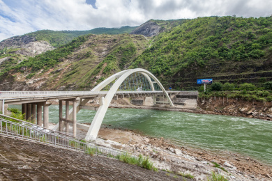 大理州南涧县澜沧江小湾大桥建筑景观
