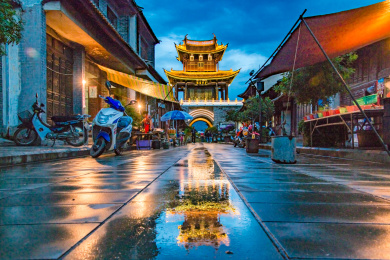 云南省大理州巍山县老街建筑景观