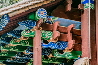 云南省大理市斗拱古建筑景观