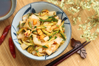 凉皮，陕西特色传统地方小吃