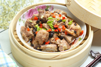 豉香排骨,豆豉蒸排骨