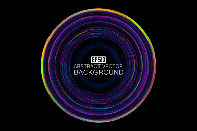 彩色曲线组成的抽象背景