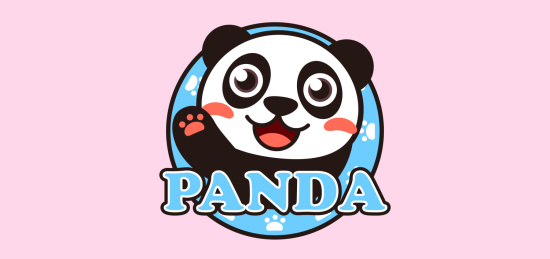 蓝色熊猫LOGO