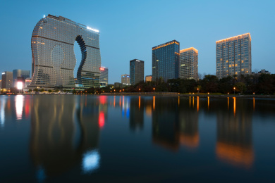 杭州滨江杭州印夜景