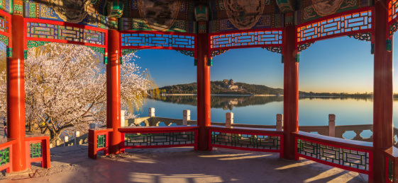 北京颐和园春景