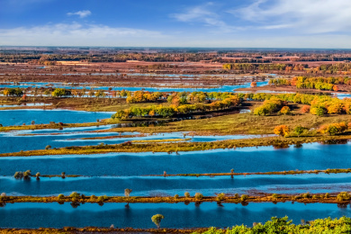 黑龙江省饶河县乌苏里江珍宝岛湿地景观