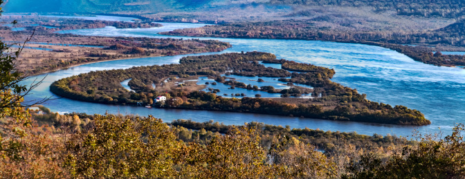 黑龙江省饶河县乌苏里江珍宝岛湿地景观
