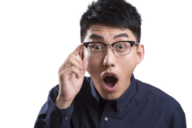 肖像的年轻人惊讶