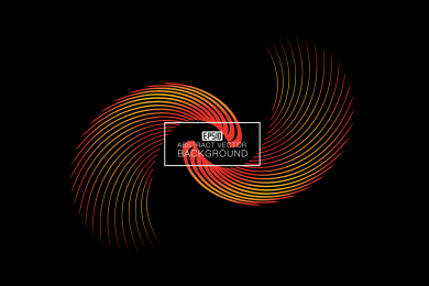 彩色曲线组成光束抽象矢量背景