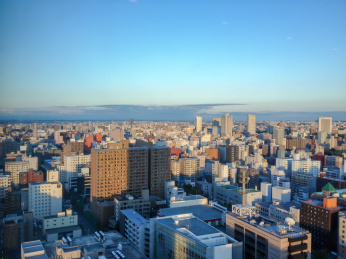 日本札幌的城市风景