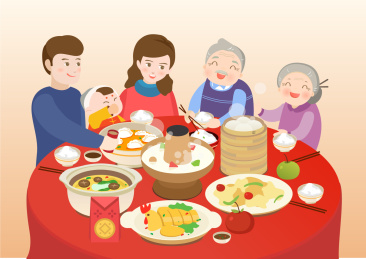 年夜饭 插画系列