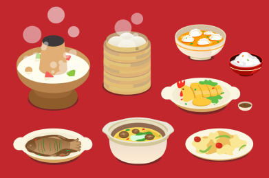 年夜饭 插画系列