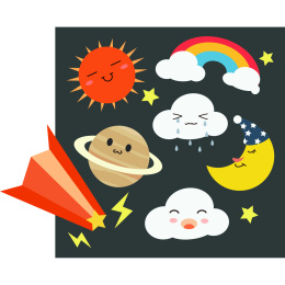 Lovely Weather Vector Set 可爱的天气