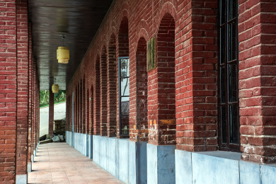 醴陵渌江书院民国红砖房子