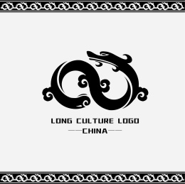 中国龙图案标志 矢量文件标志