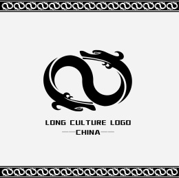 中国龙图案标志 矢量文件标志