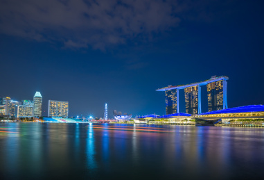 新加坡滨海夜景