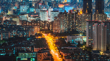 上海城市夜景风光