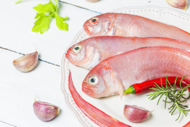 赤刀鱼海鲜特写 带鱼