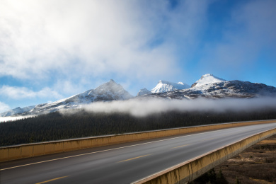 加拿大 雪山 公路
