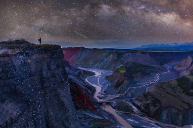 大峡谷银河夜色