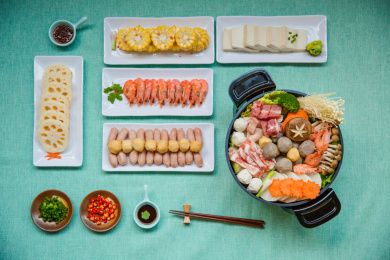 火锅素材之拼盘火锅