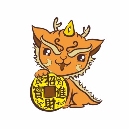 貔貅吉祥动物卡通形象