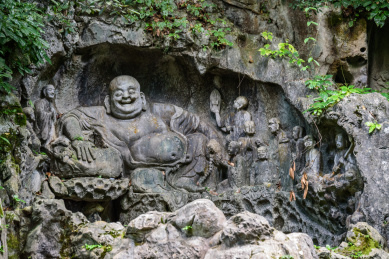 杭州灵隐寺飞来峰浮雕造像