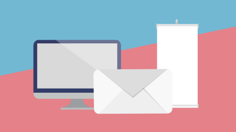 电脑信封易拉宝宣传广告