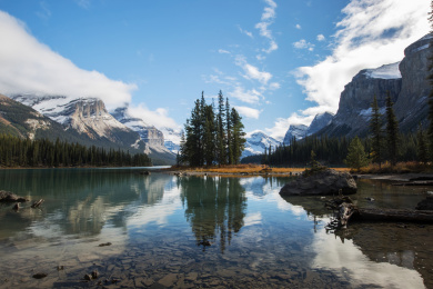 加拿大班芙国家森林公园 秋天美景