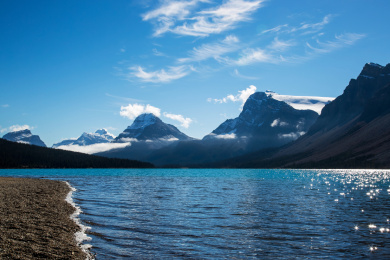 加拿大班芙国家森林公园 秋天美景