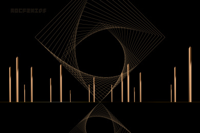 黑金地产类艺术海报