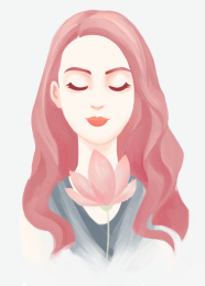 少女 插画 