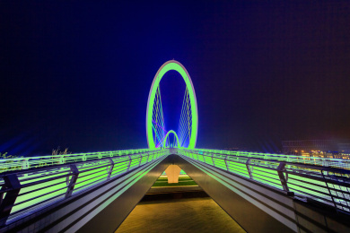 江苏省南京市南京眼步行桥建筑景观