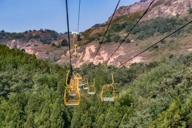 河北省山海关市角山长城索道建筑景观