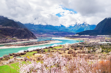 西藏林芝段雅鲁藏布江风光