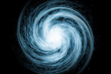 蓝色玄幻星云背景