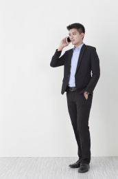 办公男性,打电话,