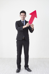 办公男性,获利,