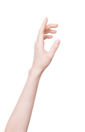 年轻女性的手