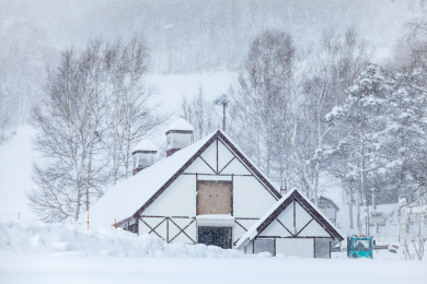 日本北海道雪景风光