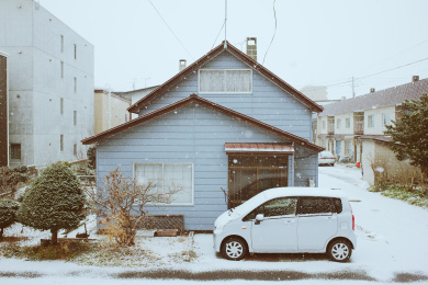 日本北海道雪景风光