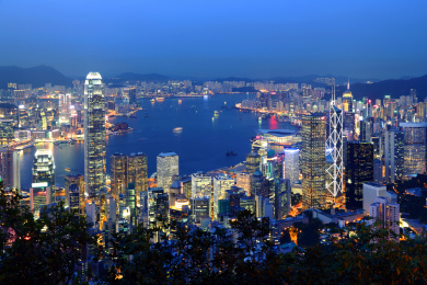 香港维多利亚港夜景